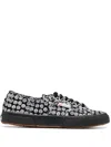 10 Corso Como X Superga Graphic Print Low-top Sneakers In Black