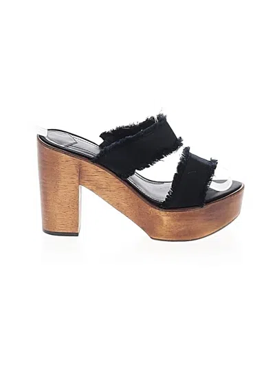 Pre-owned 10 Crosby Derek Lam Intermix Mule/clog In Black