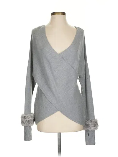 Pre-owned 10 Crosby Derek Lam Intermix Wool Pullover Sweater In Gray