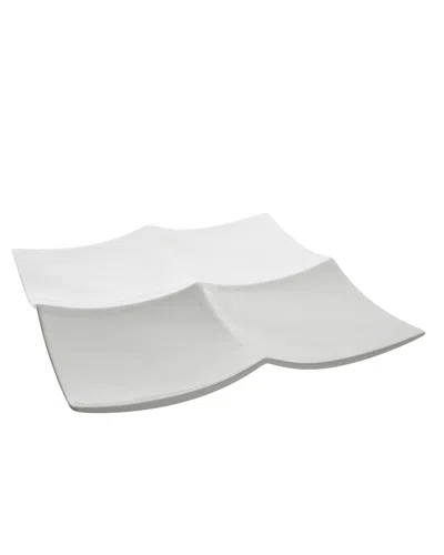 10 Strawberry Street 10.5in Porcelain Tapas Plate In White