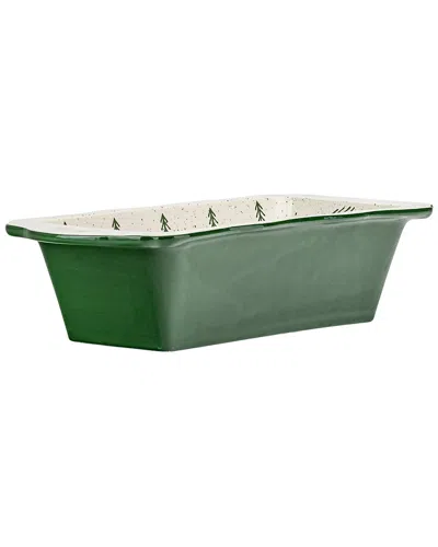 10 Strawberry Street Christmas Tree Cookie Platter In Green