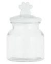 10 Strawberry Street Cosmopawliton Glass Dog Treat Jar In Clear