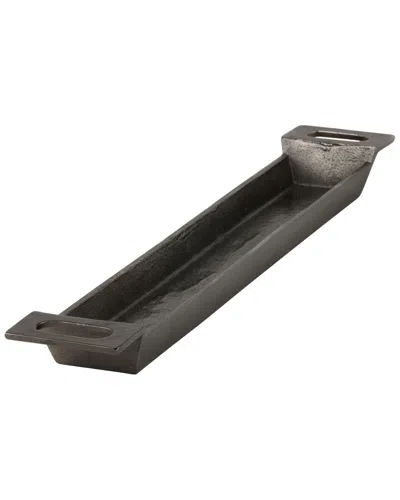 10 Strawberry Street Creek Rectangle Handled Platter In Black