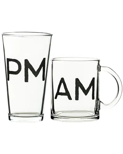 10 Strawberry Street Father's Day Coffee Mug & Pint Glass Gift Set In Transparent