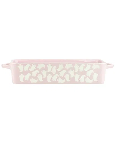 10 Strawberry Street Flying Ghost Rectangle Bakeware In Pink