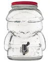 10 Strawberry Street Glass Santa Drink Dispenser In Transparent
