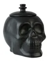 10 Strawberry Street Matte Black Ceramic Skull Coo In Black