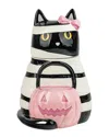 10 Strawberry Street Mummy Cat Cookie Jar In Multi