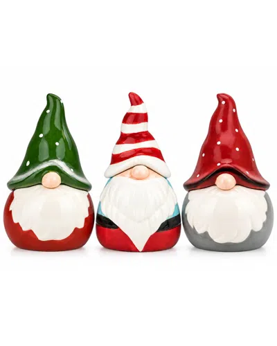 10 Strawberry Street Nordic Gnome Sugar Pot Trio In Multi
