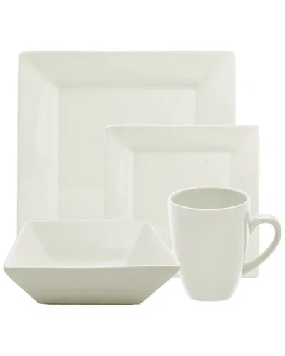 10 Strawberry Street Nova 16pc Dinnerware Set In White