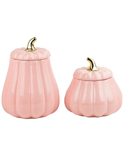 10 Strawberry Street Pumpkin Patch Graduated Gourd In Pink
