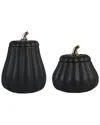 10 Strawberry Street Pumpkin Patch Graduated Gourd Canister Set In Black
