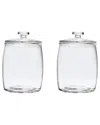 10 Strawberry Street Set Of 2 Arlo Medium Glass Canisters