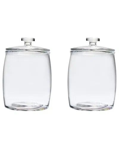 10 Strawberry Street Set Of 2 Arlo Medium Glass Canisters