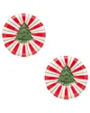 10 Strawberry Street Set Of 2 Peppermint Tree Chip & Dip Plate In Multi
