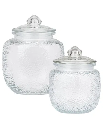 10 Strawberry Street Set Of 2 Rivington Glass Canisters