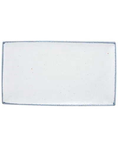 10 Strawberry Street Set Of 3 Arctic 14x8 Rectangular Platters In Blue