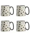 10 Strawberry Street Set Of 4 Bella Bees Mugs