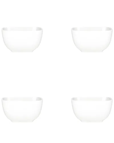 10 Strawberry Street Set Of 4 Bliss Square Fruit Bowls In Transparent