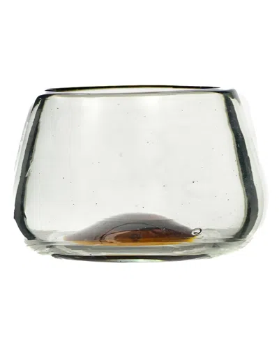 10 Strawberry Street Set Of 4 La Ruta Stemless Amber Wine Glasses