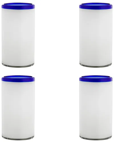 10 Strawberry Street Set Of 4 Leon Mexican Glassware Hiballs In Gray