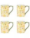 10 Strawberry Street Set Of 4 Lylah Mugs