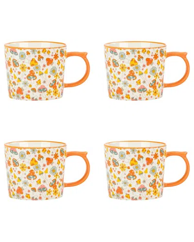 10 Strawberry Street Set Of 4 Madison Mugs