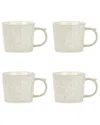 10 Strawberry Street Set Of 4 Madison Mugs In White