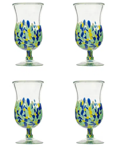 10 Strawberry Street Set Of 4 Mazatl‡n Mexican Hurricane Glasses