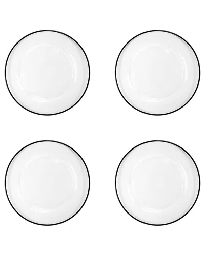 10 STRAWBERRY STREET 10 STRAWBERRY STREET SET OF 4 MODENA GLASS CHARGERS