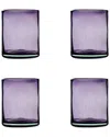 10 Strawberry Street Set Of 4 Morado Mexican Dof Glasses