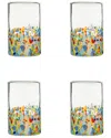 10 Strawberry Street Set Of 4 San Lucas Mexican Hiball Glasses