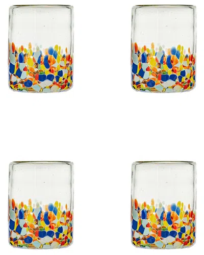 10 Strawberry Street Set Of 4 San Lucas Mexican Dof Glasses