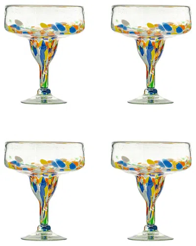 10 Strawberry Street Set Of 4 San Lucas Mexican Margarita Glasses