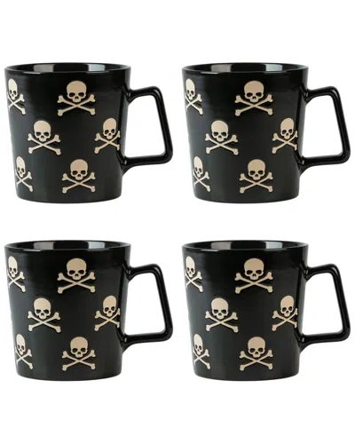 10 Strawberry Street Skull And Crossbones 20 oz Wa In Black
