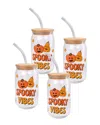 10 Strawberry Street Spooky Vibes Glass Tumbler Wi