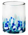 10 Strawberry Street Set Of 6 Bahia Dof Handblown Mexican Glasses