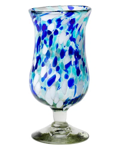 10 Strawberry Street Set Of 6 Bahia Hurricane Handblown Mexican Glasses