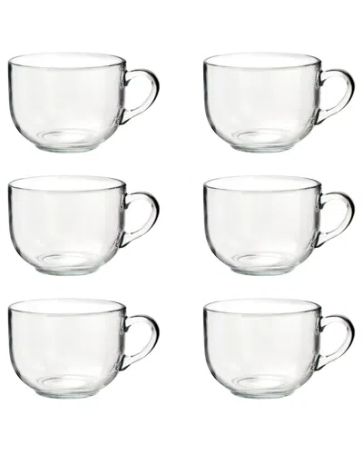 10 Strawberry Street Set Of 6 Borgo Tazzotta Glass Coffee Mugs