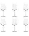 10 Strawberry Street Set Of 6 Breckenridge Glassware: Red Wine Glass