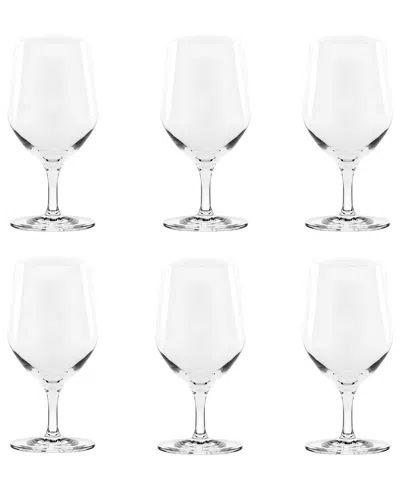 10 Strawberry Street Set Of 6 Breckenridge Glassware: Water Goblet