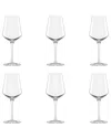 10 Strawberry Street Set Of 6 Breckenridge Glassware: White Wine Glass