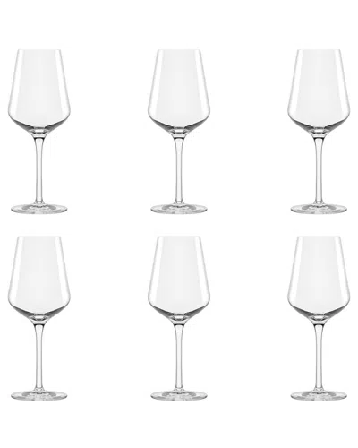 10 Strawberry Street Set Of 6 Breckenridge Glassware: White Wine Glass