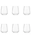 10 Strawberry Street Set Of 6 Contea Glassware: Stemless Wine