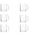 10 Strawberry Street Set Of 6 Glass Latte Macchiato Mugs In Metallic