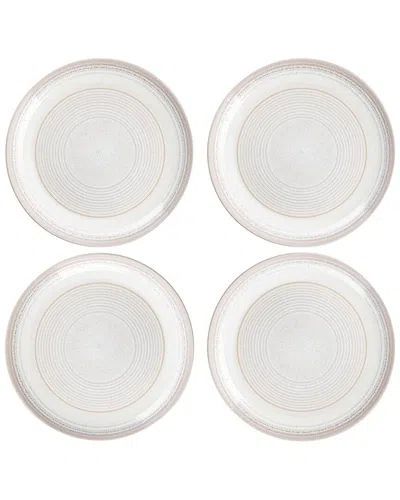 10 Strawberry Street Set Of 6 Sun Valley Dinnerware Dinner Plates In Neutral