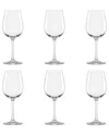10 Strawberry Street Set Of 6 Vail Glassware: Red Wine Glass