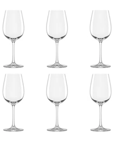10 Strawberry Street Set Of 6 Vail Glassware: Red Wine Glass