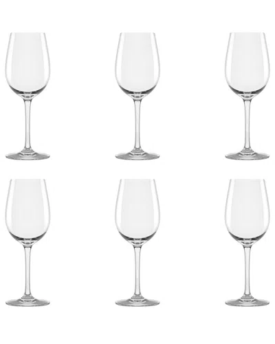 10 Strawberry Street Set Of 6 Vail Glassware: White Wine Glass