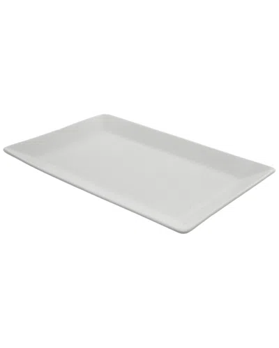 10 Strawberry Street Set Of Two 11in Whittier Elite Rectangle Platters In White